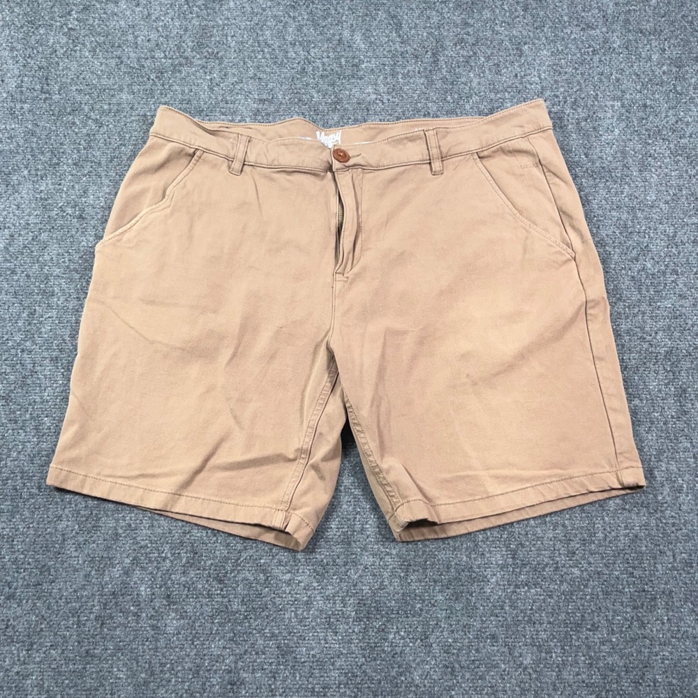 Mugsy BelMont Shorts Mens 40 Stretch Chino Casual Khaki Preppy Coastal 9" Inseam